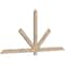 Ekena Millwork Kennewick Smooth Timber Gable Bracket, Douglas Fir, 84"W x 38"H x 1 1/2"D x 3 1/2"F, 11/12 Pitch GBW084X38X0204KEN00SDF - alternate 5